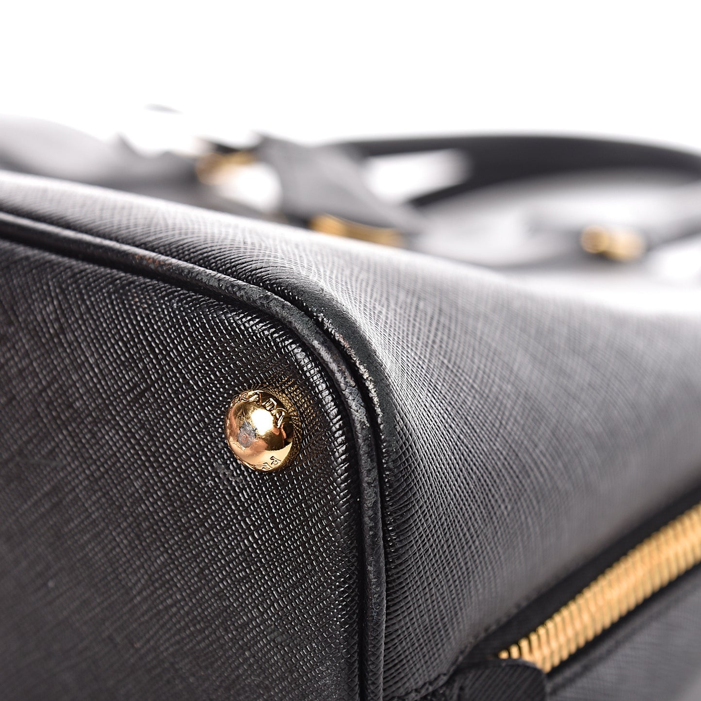 Saffiano Lux Large Promenade Tote Black