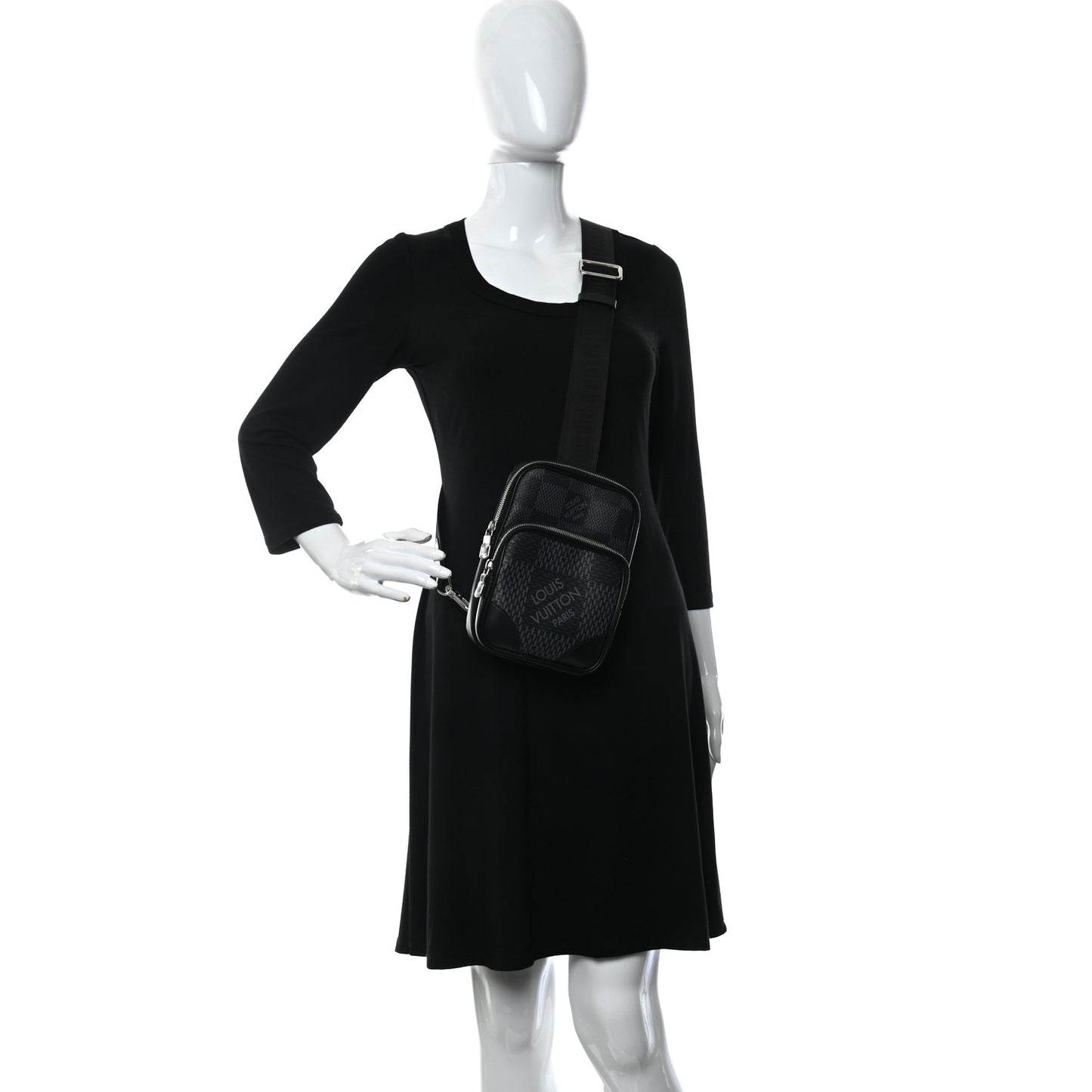 Damier Graphite 3D Amazone Sling Bag Black