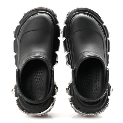 Balenciaga X CROCS Rubber Hardcroc Platform Sandals 39 Black 2 of 8