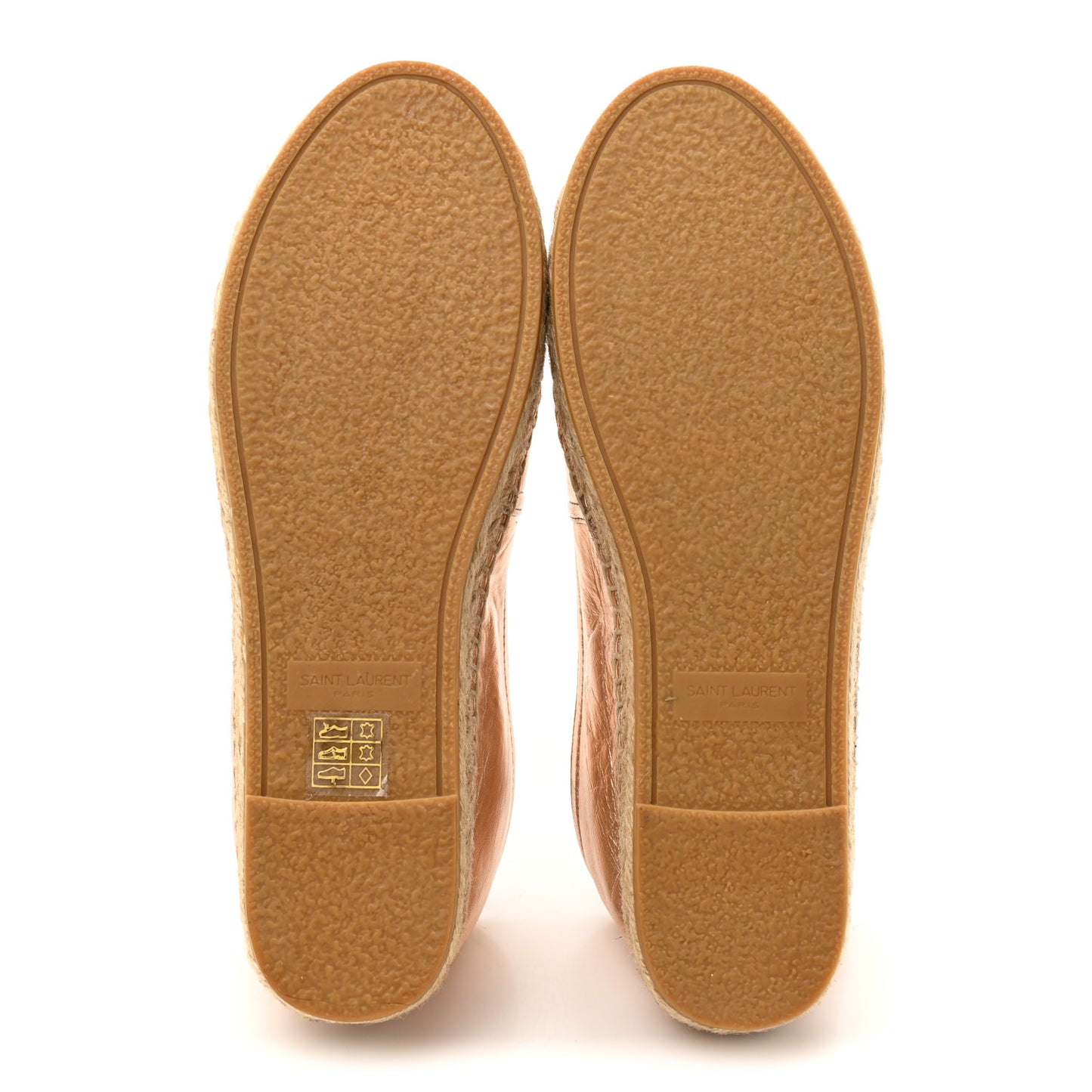 Metallic Lambskin Monogram Espadrilles 35 Blush