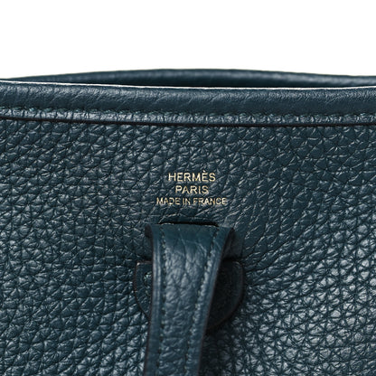 Hermes Taurillon Clemence Amazone Evelyne TPM Vert Cypress 6 of 9