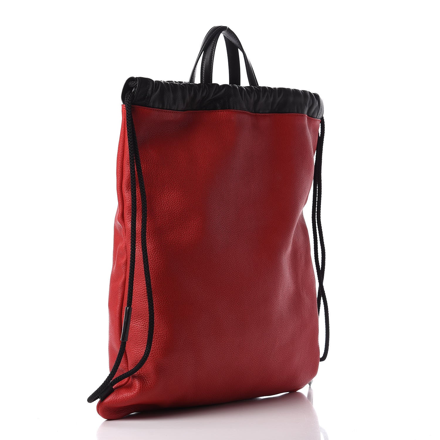 Gucci Calfskin Mens Logo Drawstring Backpack Red 3 of 13