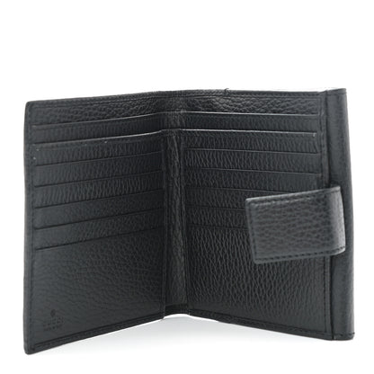 Gucci Dollar Calfskin Double G French Flap Wallet Black 5 of 10