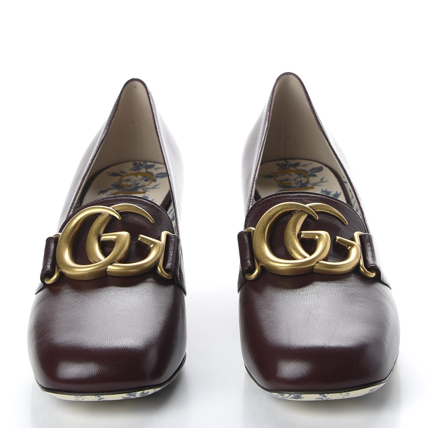 Malaga Kid GG Victoire 55mm Loafer Pumps 37.5 Vintage Bordeaux