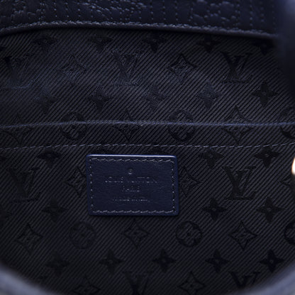 Louis Vuitton Calfskin Quilted Monogram Altair Clutch Navy 7 of 13