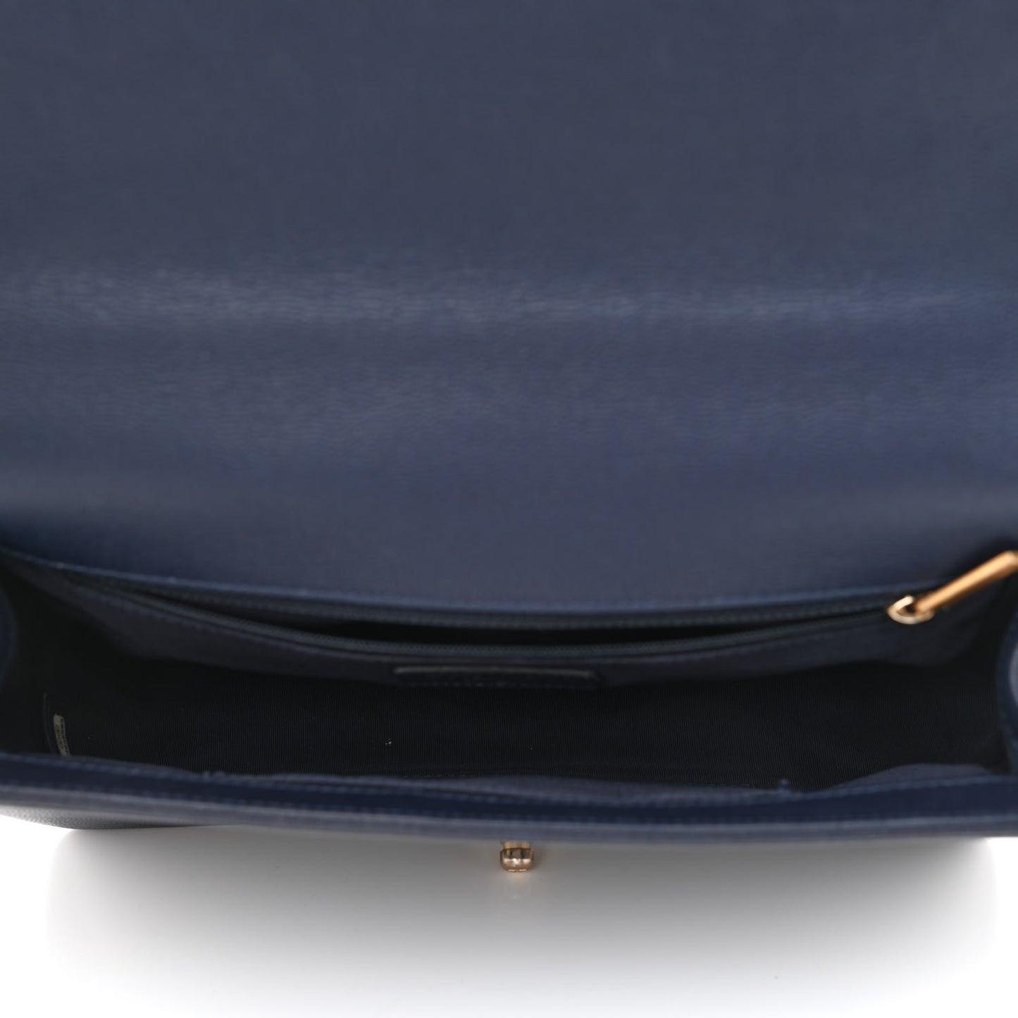 Caviar Quilted New Medium Boy Flap Dark Navy Blue