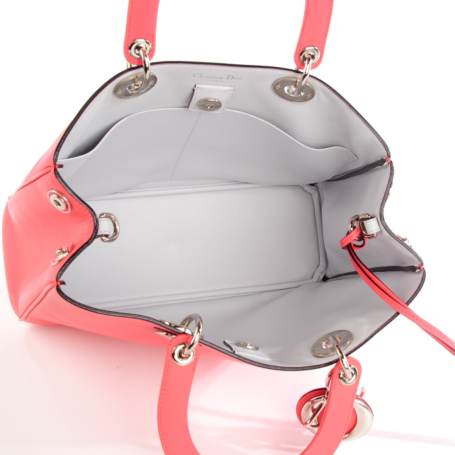 Christian Dior Calfskin Medium Diorissimo Bag Pink 7 of 10