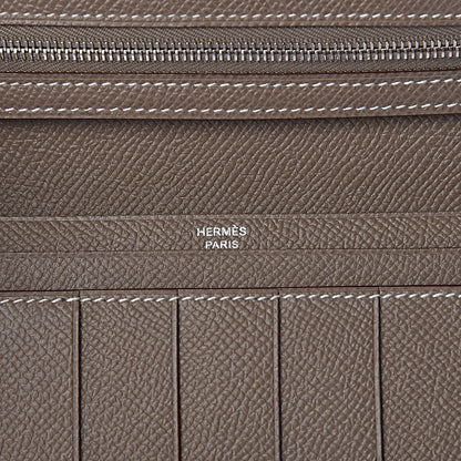 Hermes Epsom Bearn Gusset Wallet Etoupe 6 of 8