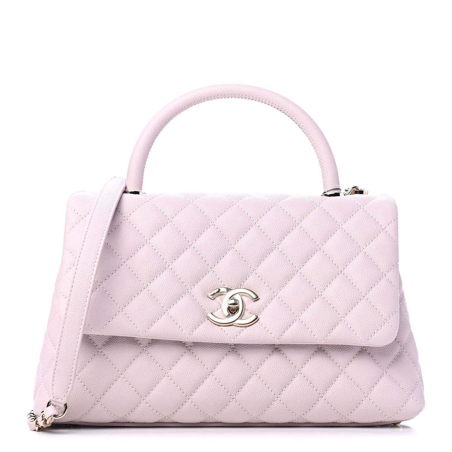 Chanel Caviar Quilted Small Coco Handle Flap Lilas Lilac 1 of 5