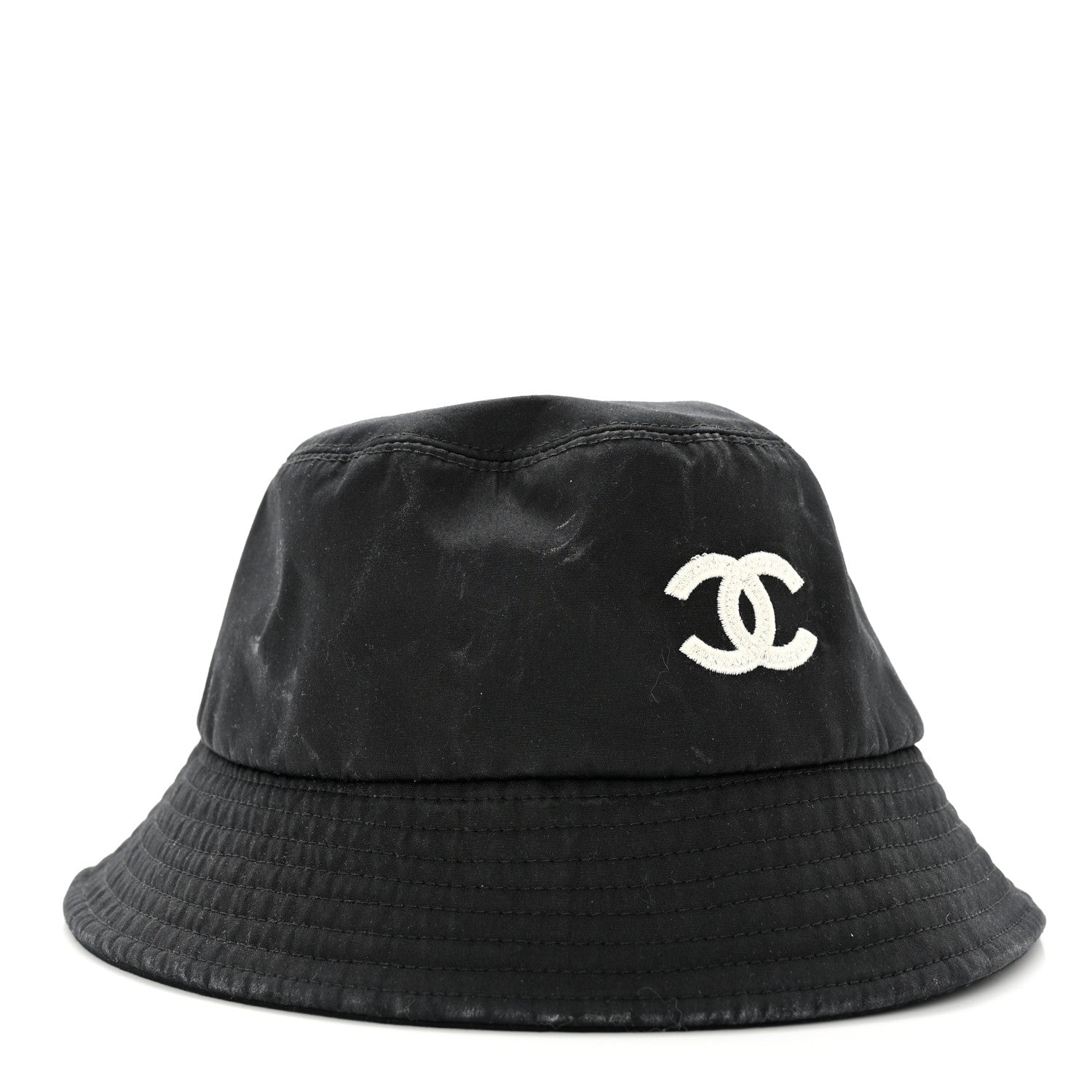 Chanel Canvas CC Bucket Hat M Black 3 of 8
