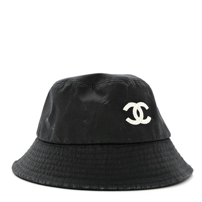 Chanel Canvas CC Bucket Hat M Black 3 of 8