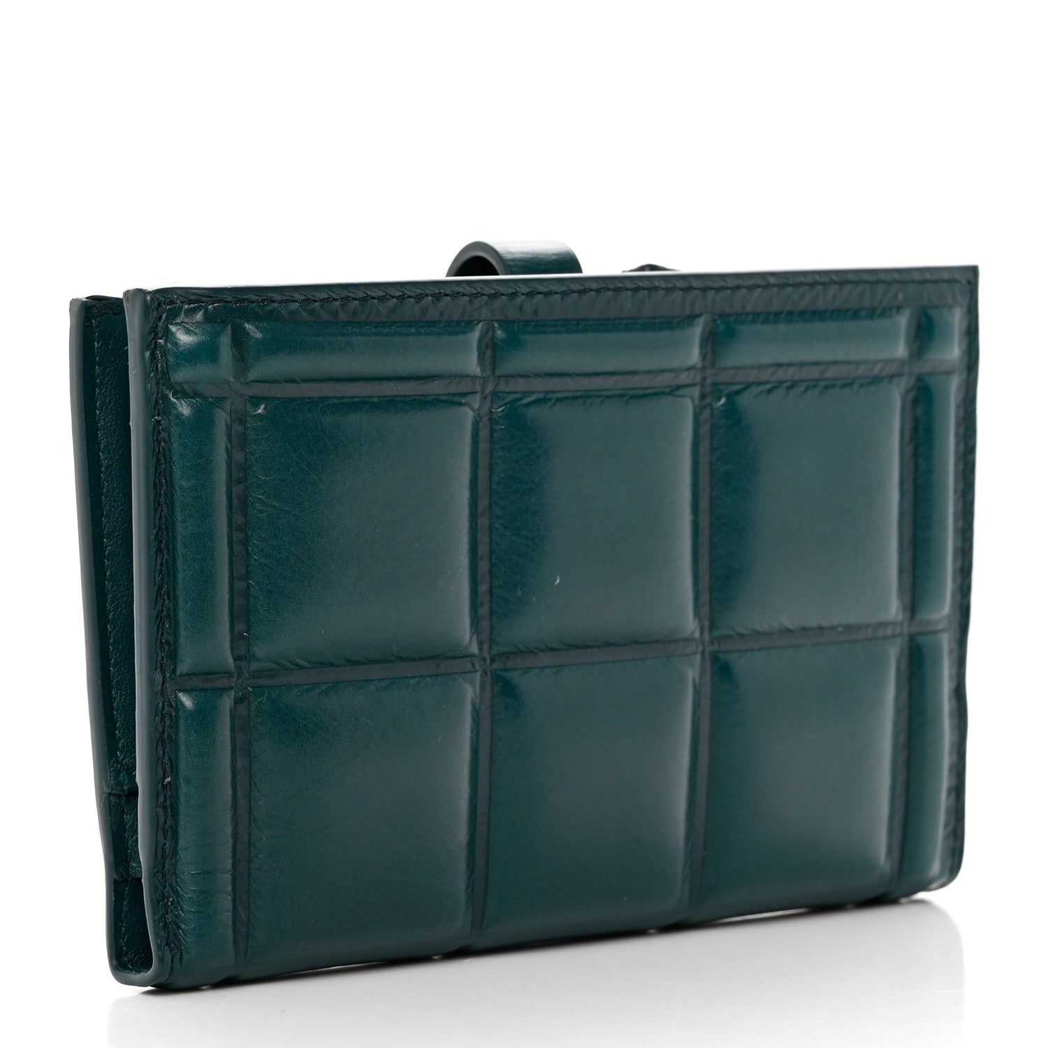 Bottega Veneta Calfskin Padded French Wallet Green 3 of 8