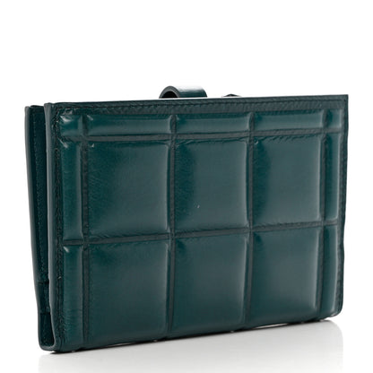 Bottega Veneta Calfskin Padded French Wallet Green 3 of 8