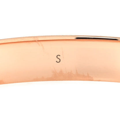 Louis Vuitton Brass Monogram Nanogram Cuff S Pink Gold 6 of 7