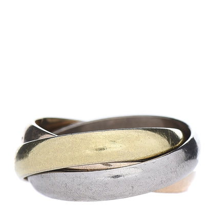 Cartier 18K Pink Yellow White Gold Classic Trinity Ring 48 4.5 3 of 7