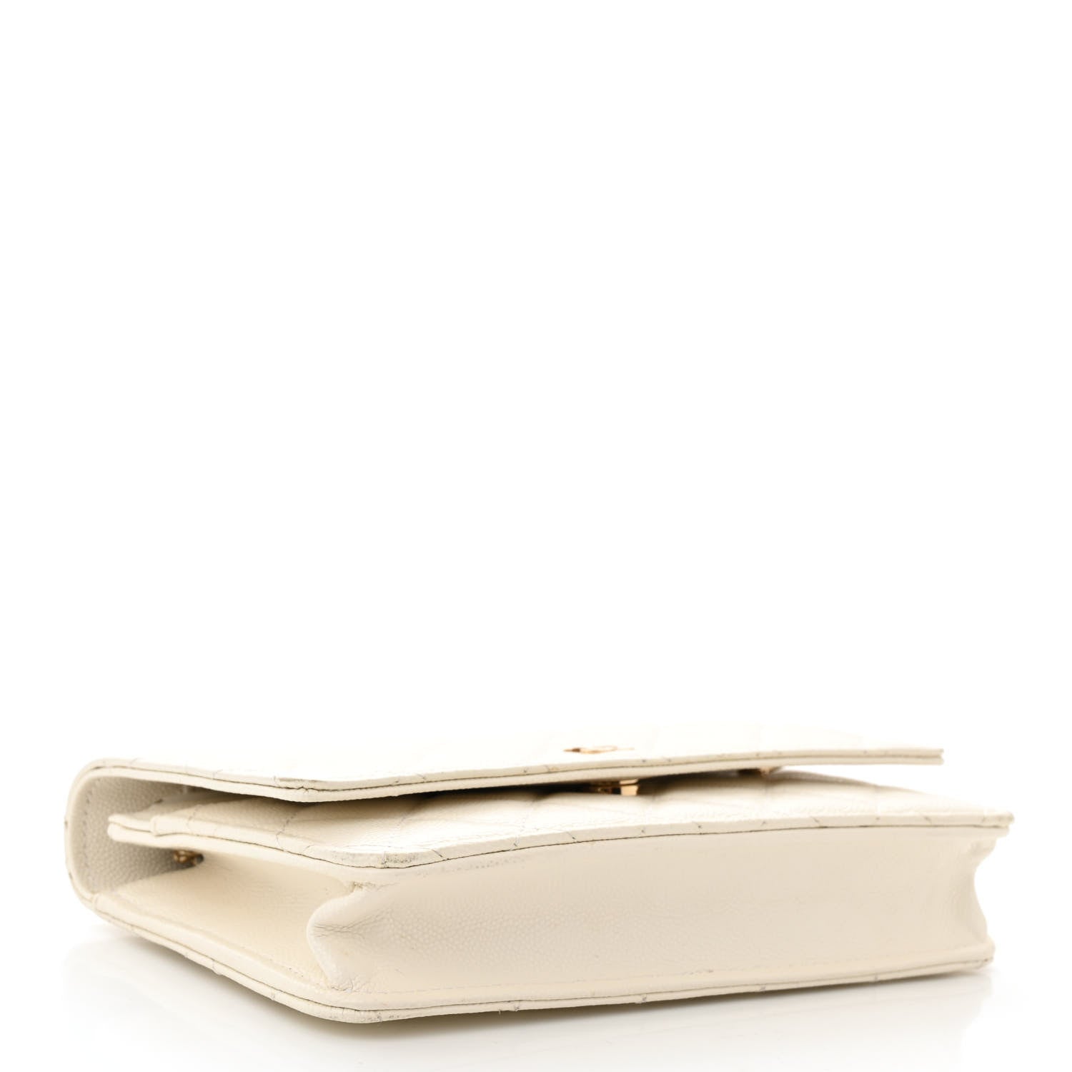 Chanel Caviar Quilted Wallet on Chain WOC White 4 of 14
