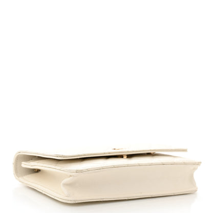 Chanel Caviar Quilted Wallet on Chain WOC White 4 of 14