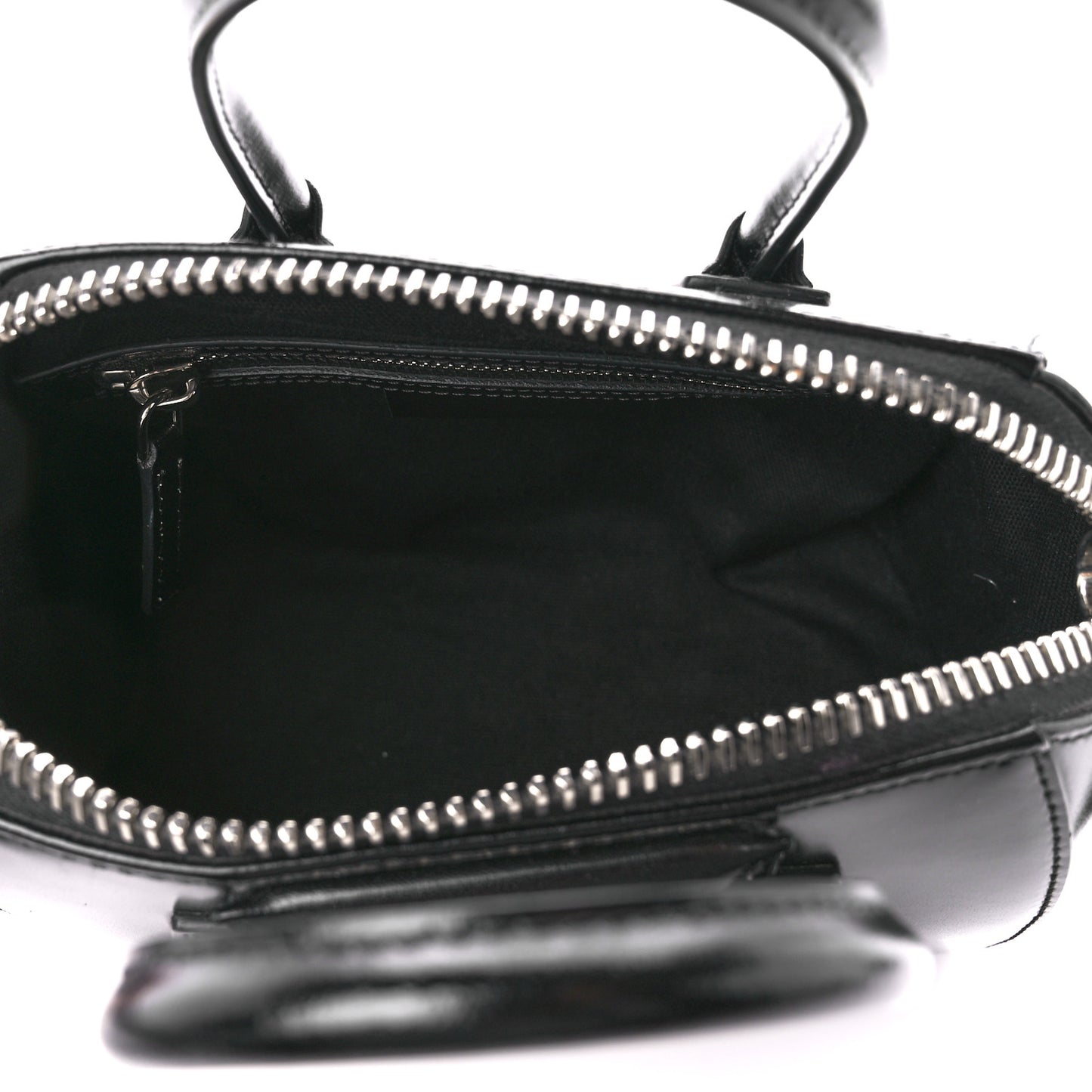 Shiny Lord Calfskin Mini Antigona Black