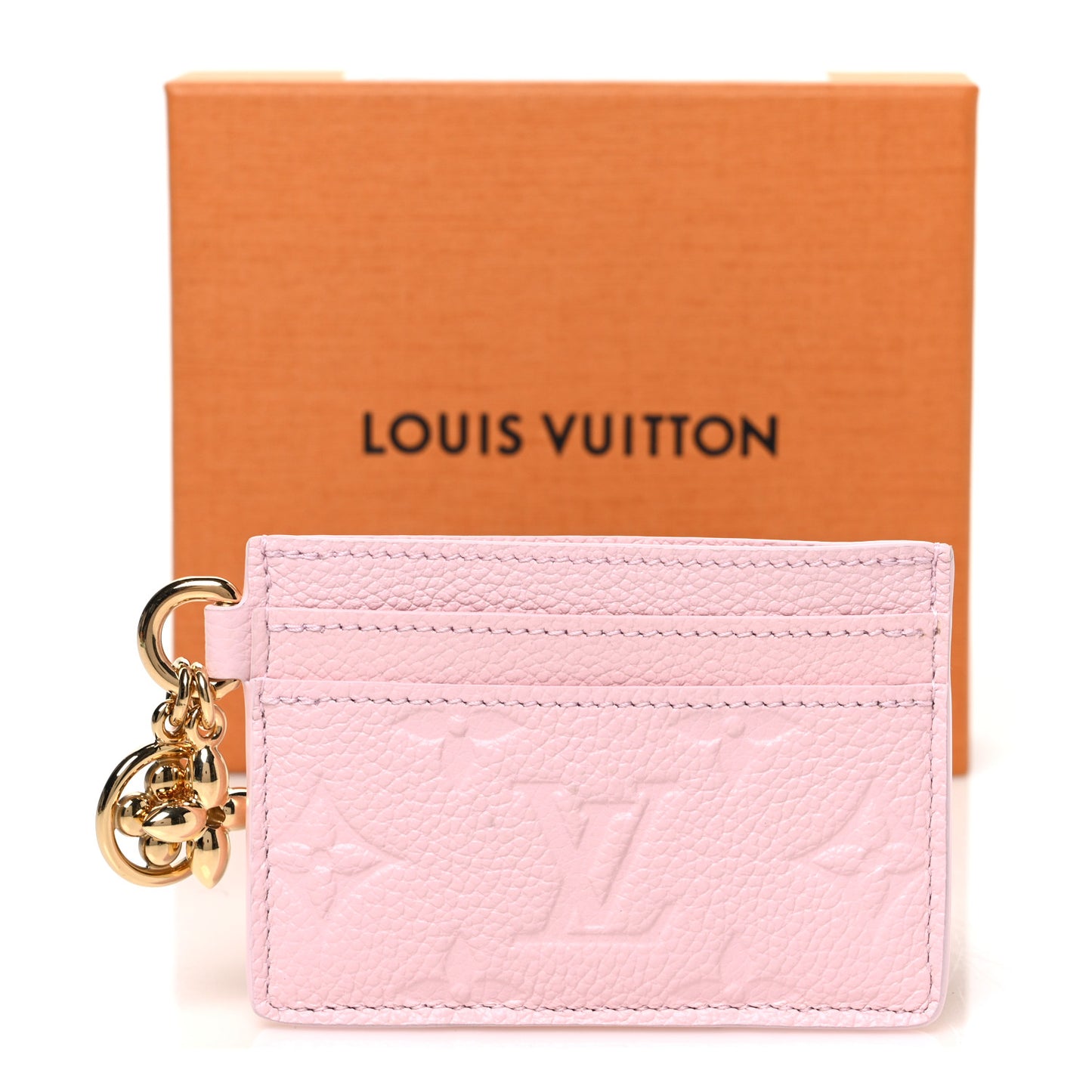 Empreinte Monogram LV Charms Card Holder Confetti Pink