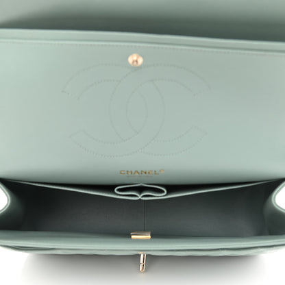 Chanel Caviar Quilted Jumbo Double Flap Light Blue 4 of 11
