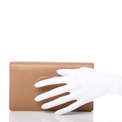 Chanel Caviar Timeless CC Yen Wallet Beige Clair 2 of 8