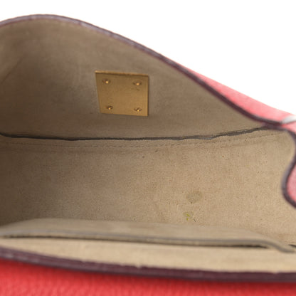 Chloe Grained Lambskin Drew Shoulder Bag Plaid Red 6 of 15