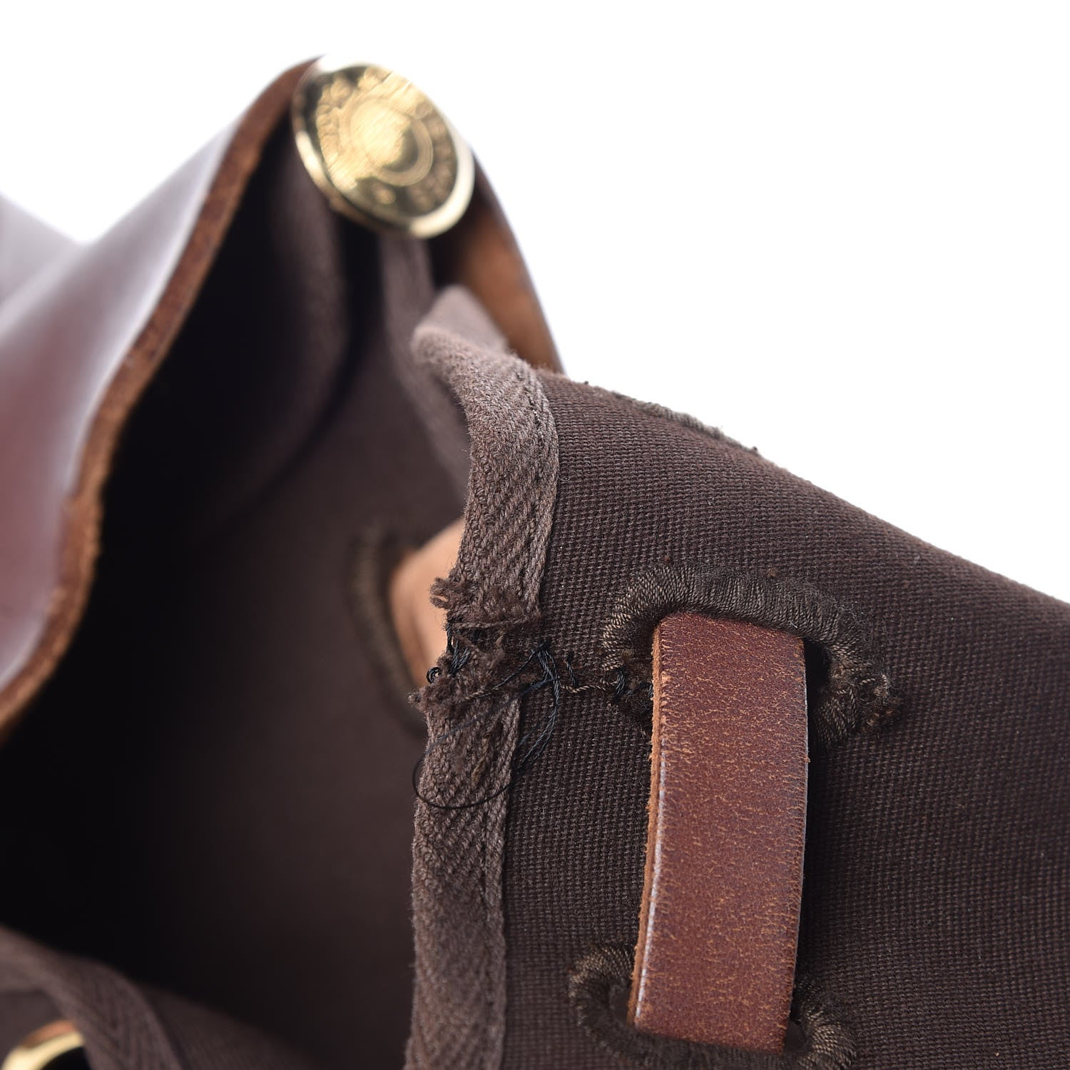 Hermes Toile Vache Calfskin Herbag 30 PM Backpack Havane 11 of 11