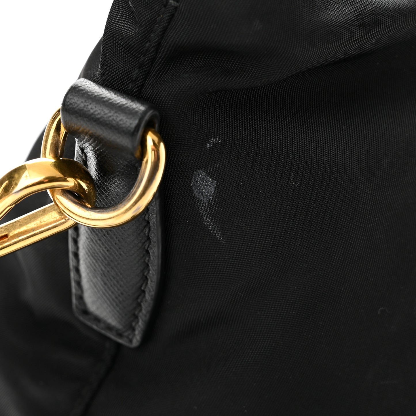 Tessuto Nylon Saffiano Tote Black