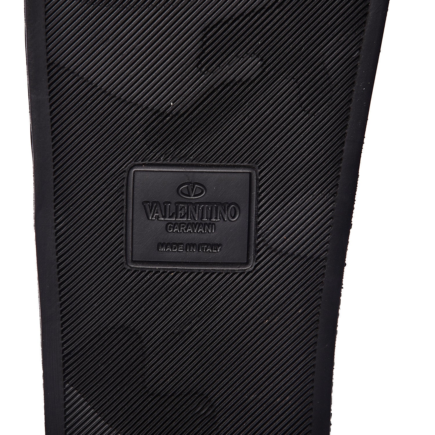 Valentino Garavani Rubber VLTN Pool Slide Sandals 39 Black 7 of 8