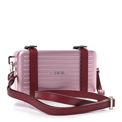 Christian Dior X RIMOWA Aluminum Personal Clutch On Strap Rose 2 of 4