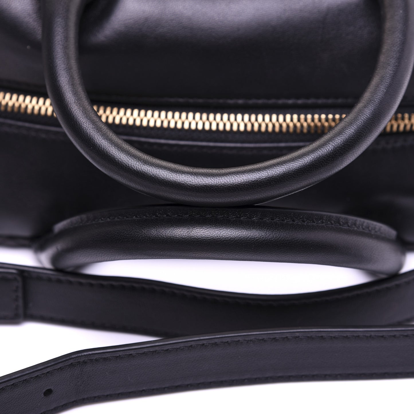 Nappa Quilted Icon Bowler Bag Black