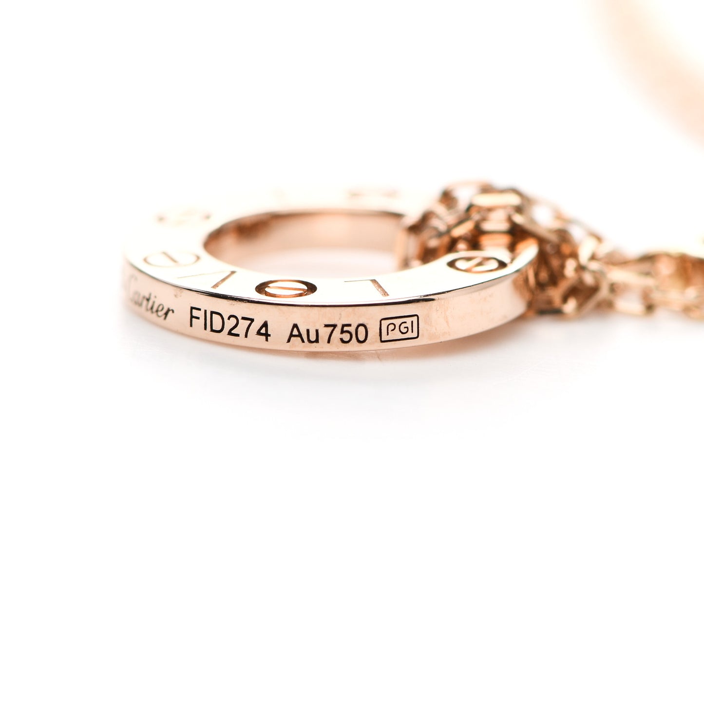 18K Pink Gold Diamond LOVE Bracelet