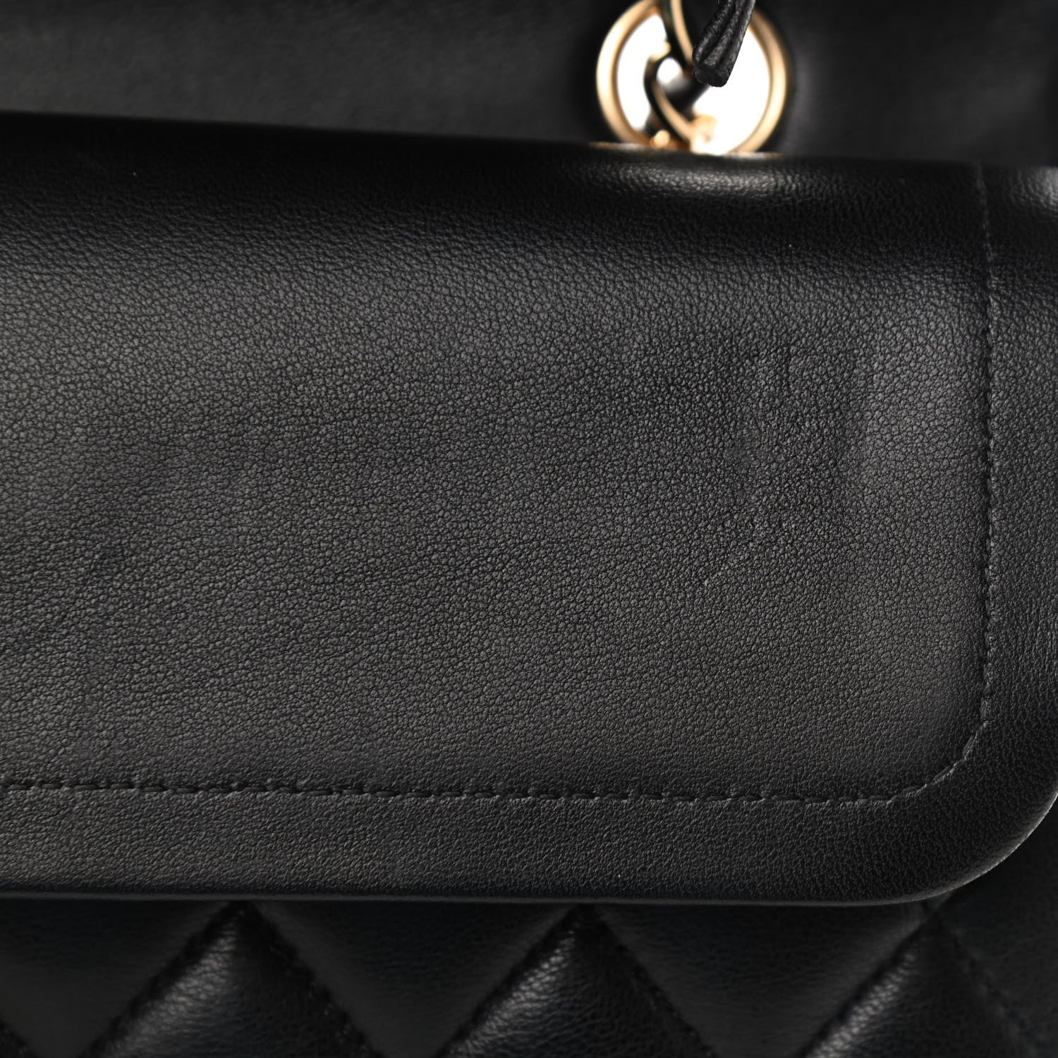 Chanel Lambskin Quilted Medium Double Flap Black 11 of 12