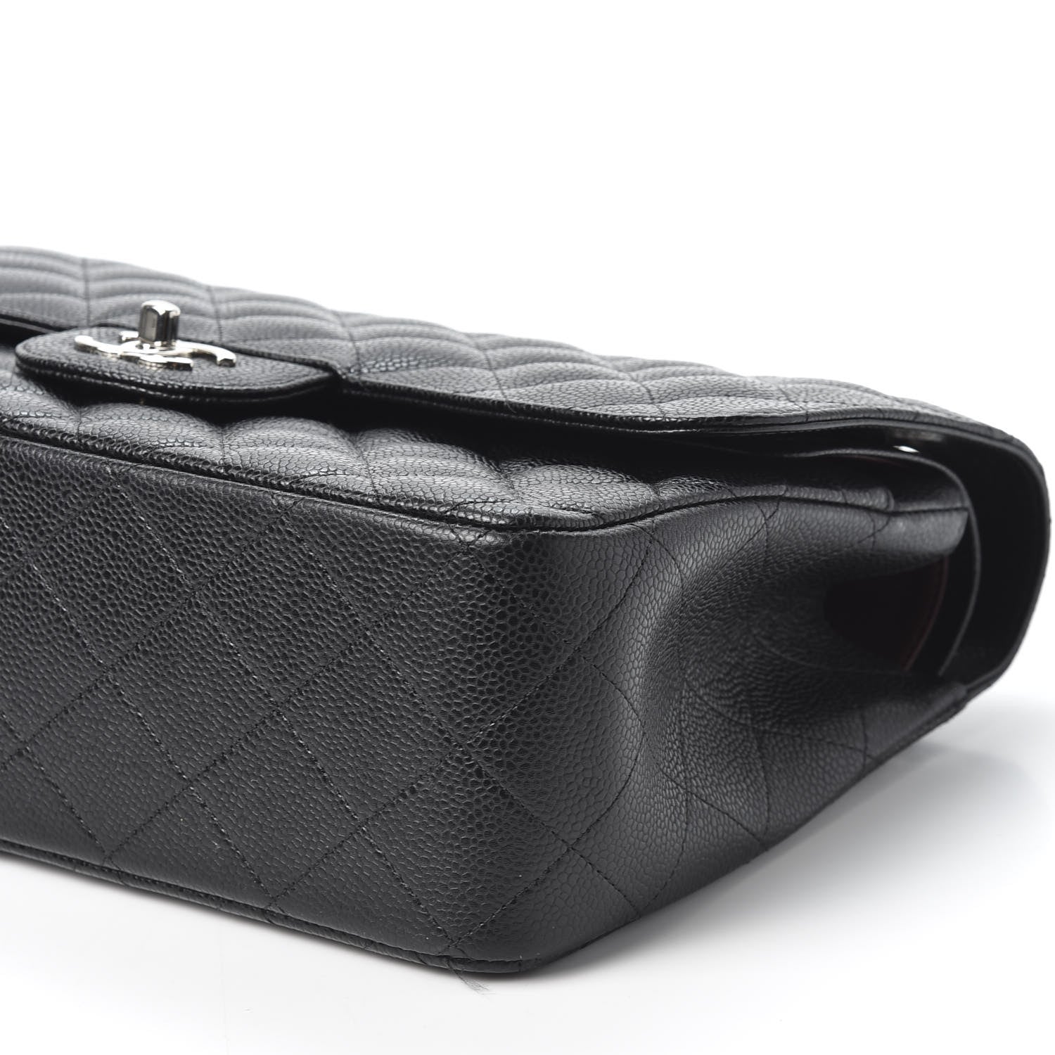 Chanel Caviar Quilted Jumbo Double Flap Black 6 of 9