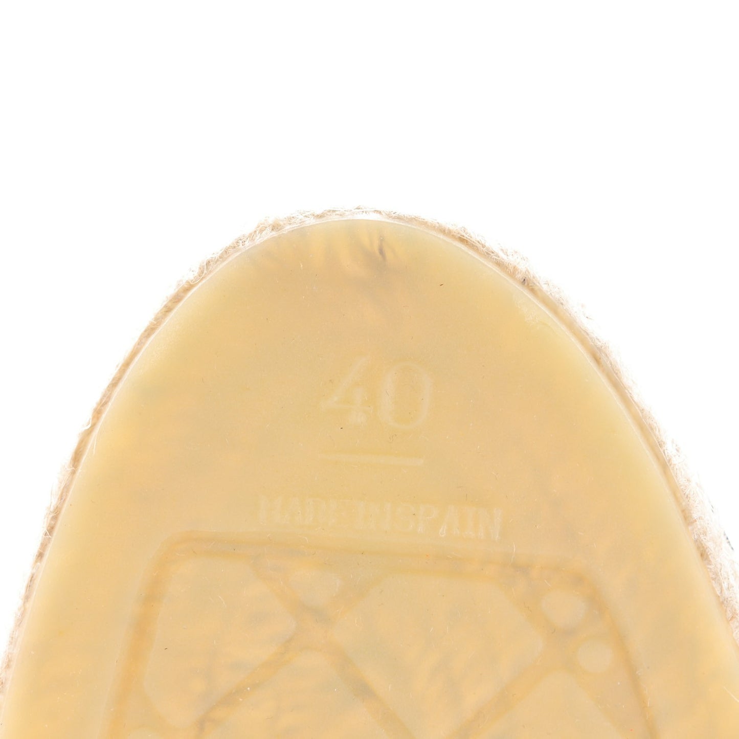 Lambskin CC Espadrilles 40 Beige Black