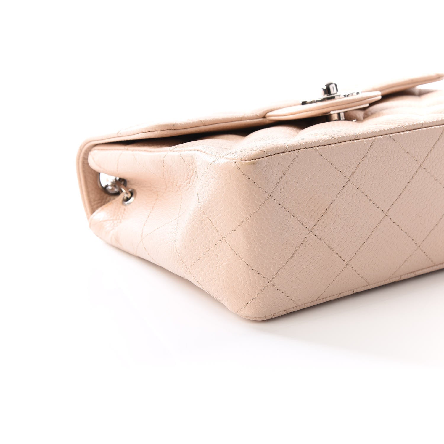 Chanel Caviar Quilted Mini Square Flap Light Beige 5 of 9