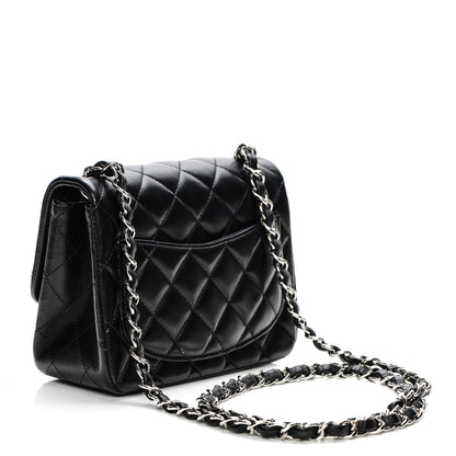 Chanel Lambskin Quilted Mini Square Flap Black 3 of 7