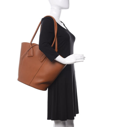 Bottega Veneta Calfskin Basket Tote Wood 2 of 10