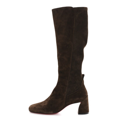 Christian Louboutin Suede Calfskin Jane Knee High 55 Boots 40 Cosme 1 of 7