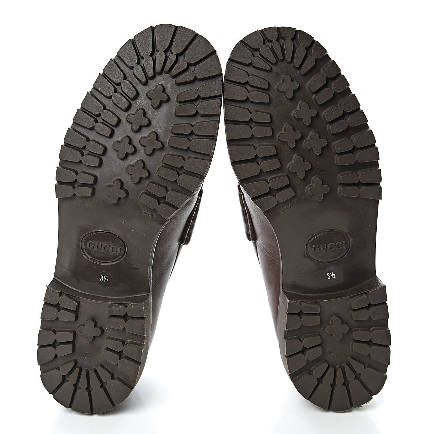 Laredo Calfskin Mens Horsebit Lug Sole Loafers 8.5 Brown