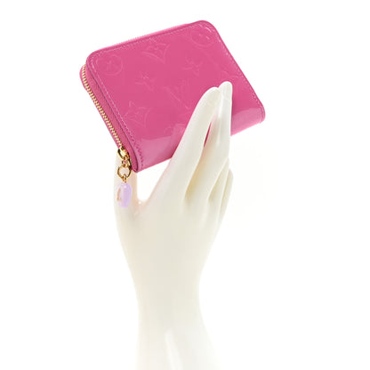 Louis Vuitton Vernis Enamel Heart Zippy Coin Purse Neon Pink 2 of 10