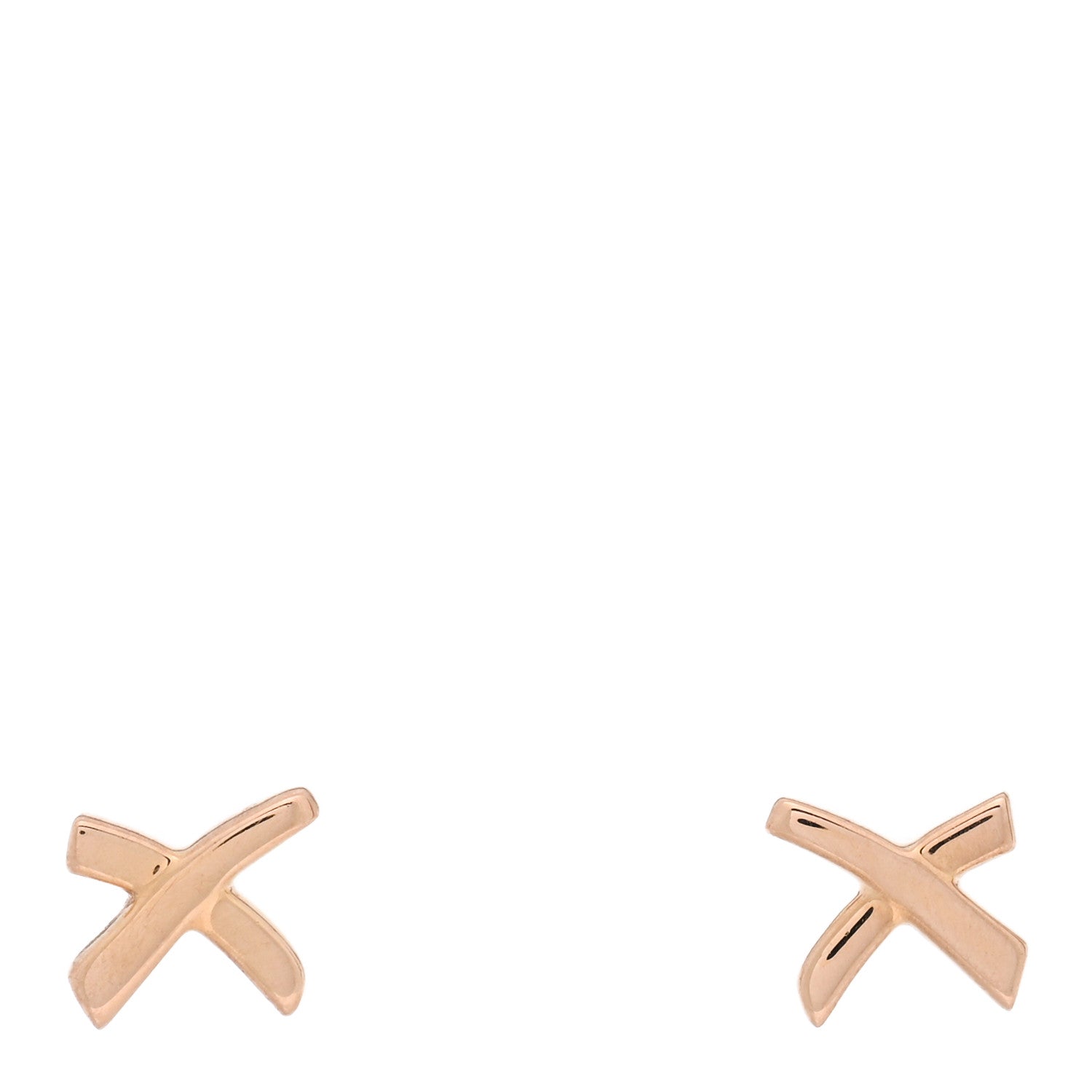 Tiffany 18K Rose Gold Mini Paloma's Graffiti X Earrings 1 of 5