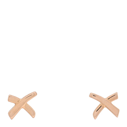 Tiffany 18K Rose Gold Mini Paloma's Graffiti X Earrings 1 of 5