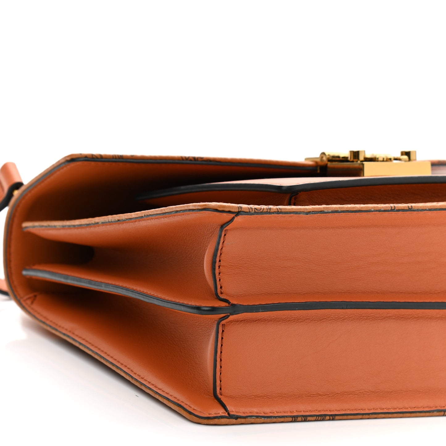 Visetos Medium Patricia Pocket Satchel Cognac