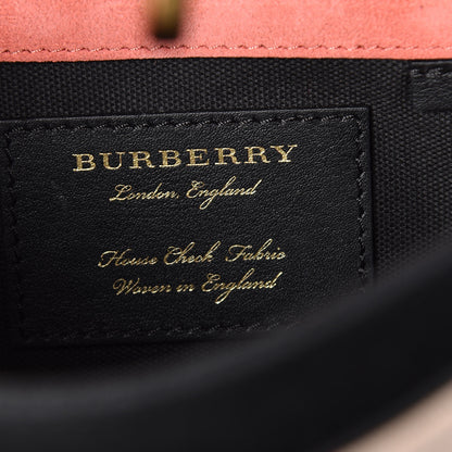 Burberry Derby Calfskin House Check Small Macken Crossbody Bag Copper Pink 8 of 10