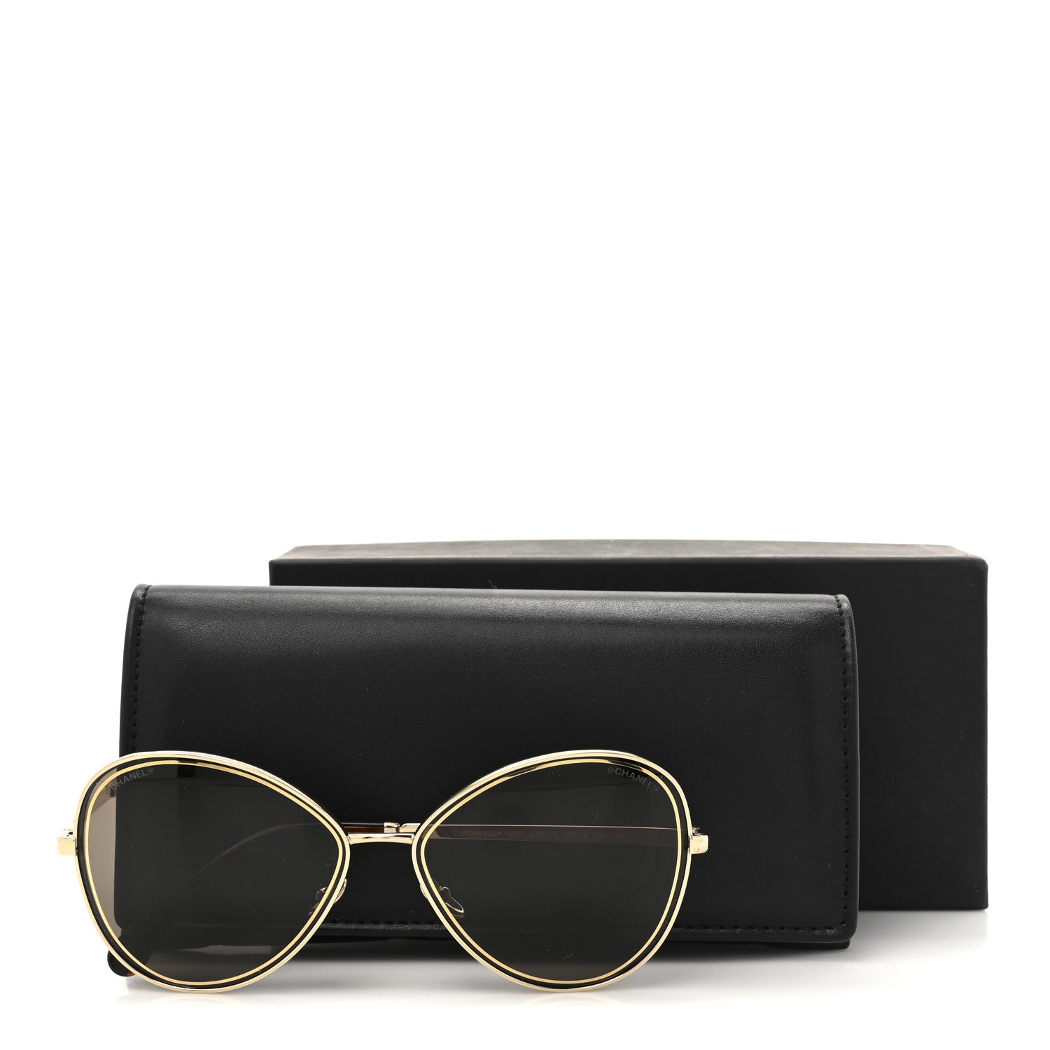Chanel Metal Frame CC Sunglasses 4266 Gold 8 of 8