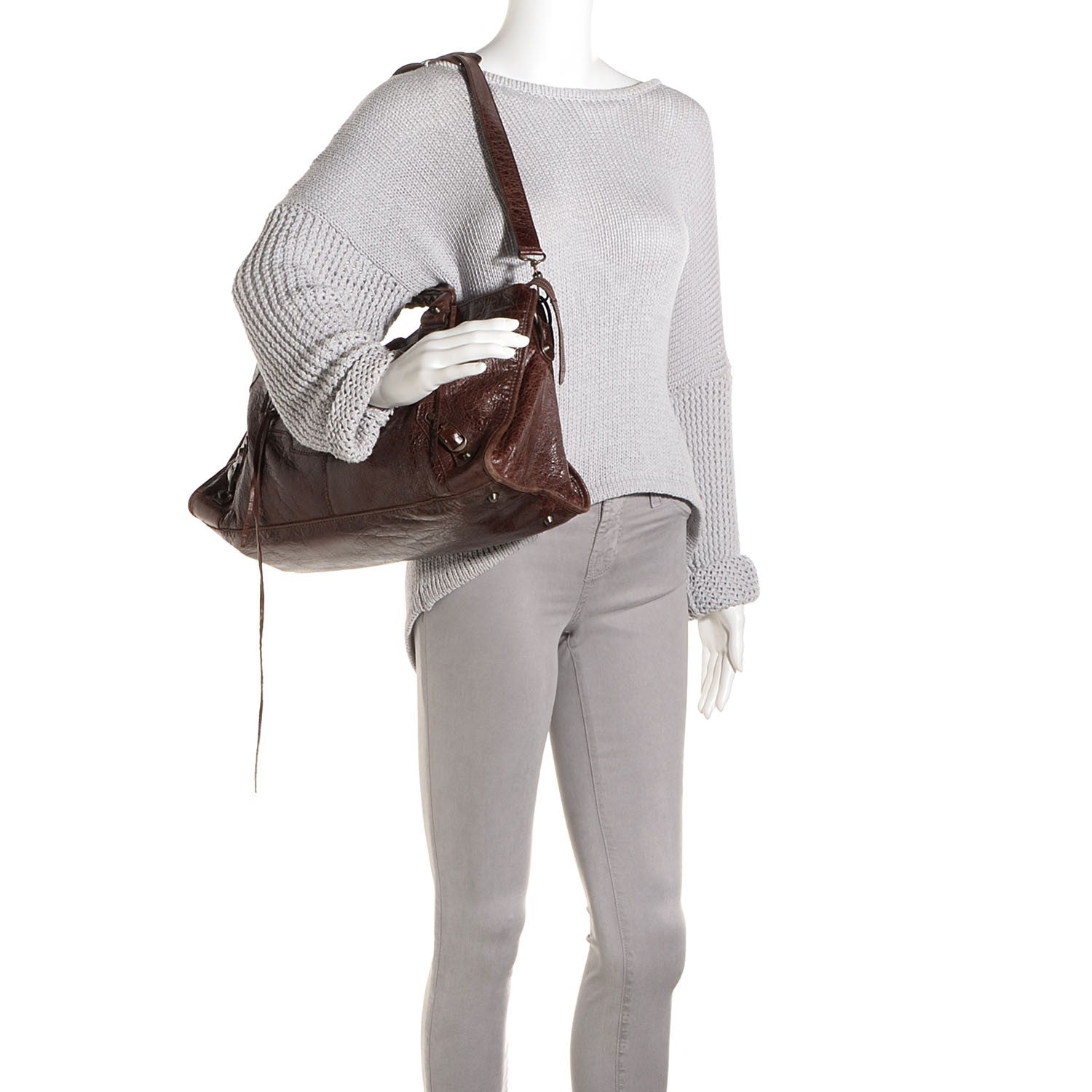 Balenciaga Chevre Classic Hardware Part Time Truffle 4 of 11