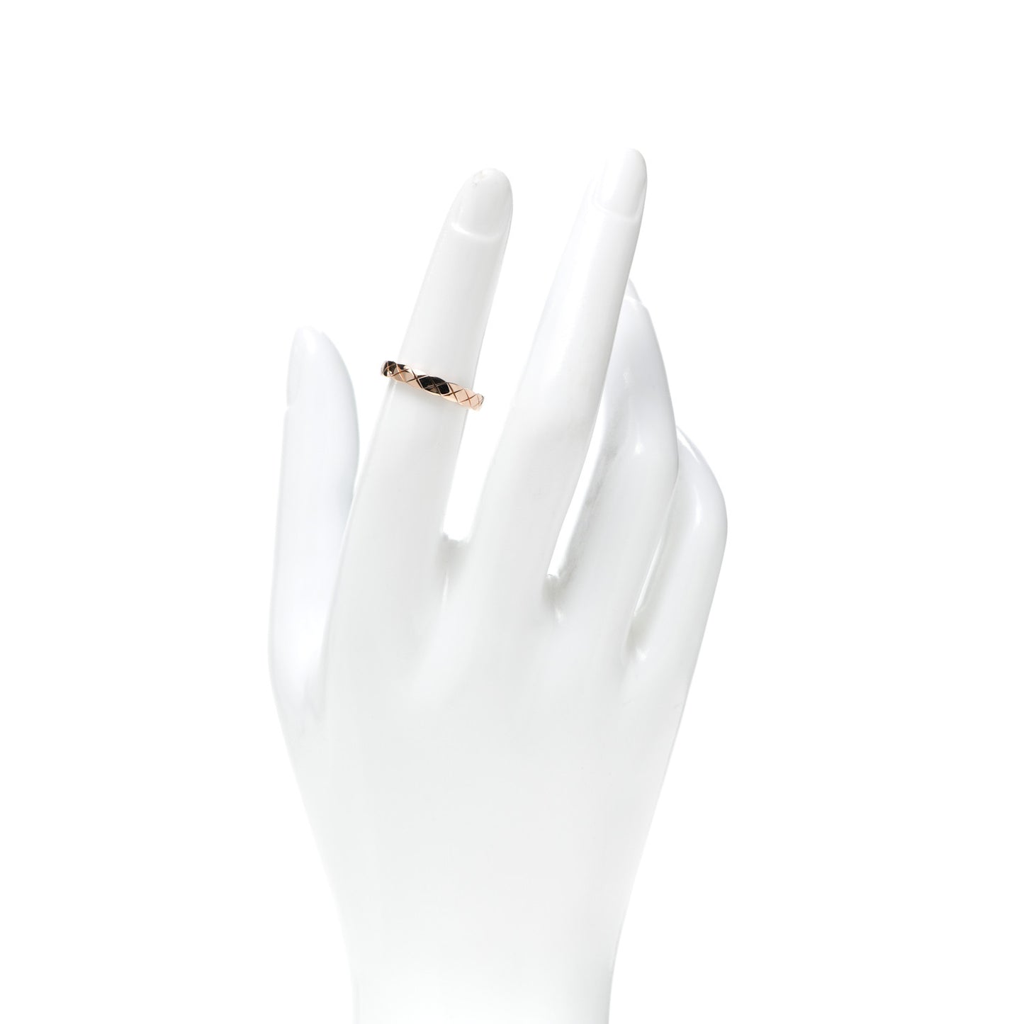 18K Beige Gold Mini Coco Crush Ring 50 5.25