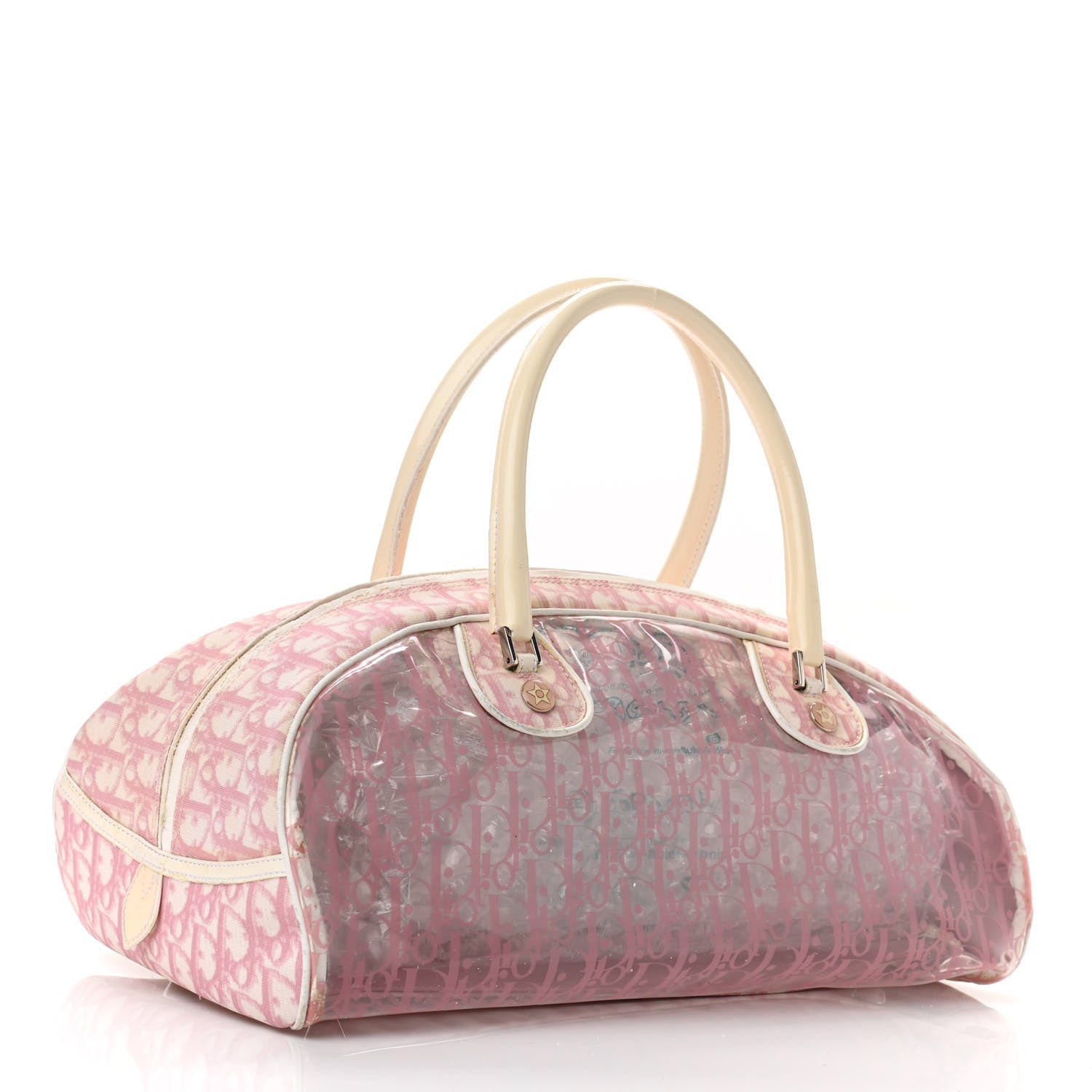 Christian Dior Monogram PVC Bowler Pink 3 of 14