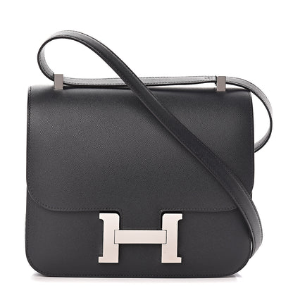 Hermes Grained Monsieur Constance 24 Black 1 of 25